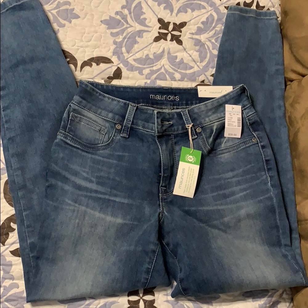Mid rise denim jeggings